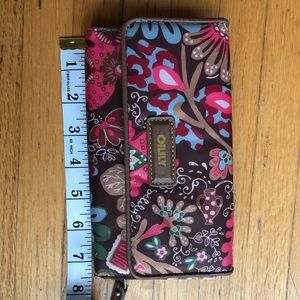 Brown Oilily Clutch Purse/Large Wallet